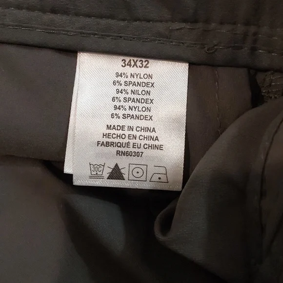 Ub Tech Classic Fit Mens Chino Cargo Pant Size 34x32 - Picture 7 of 10